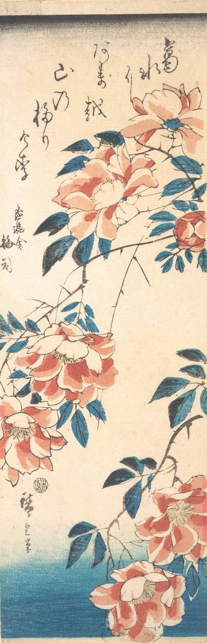 Rózsa. alkotó: Ando Hiroshige