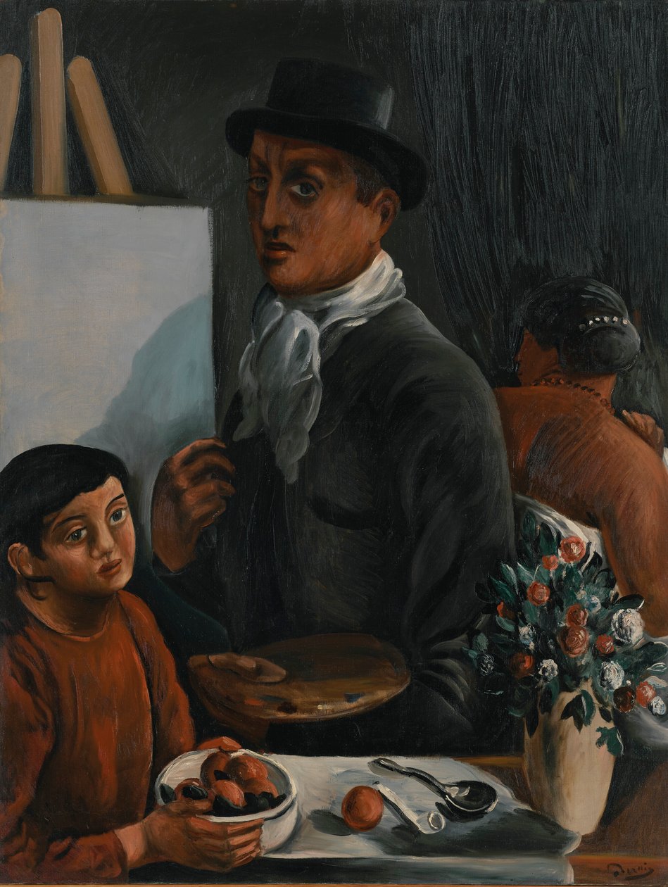 A művész a műtermében alkotó: Andre Derain