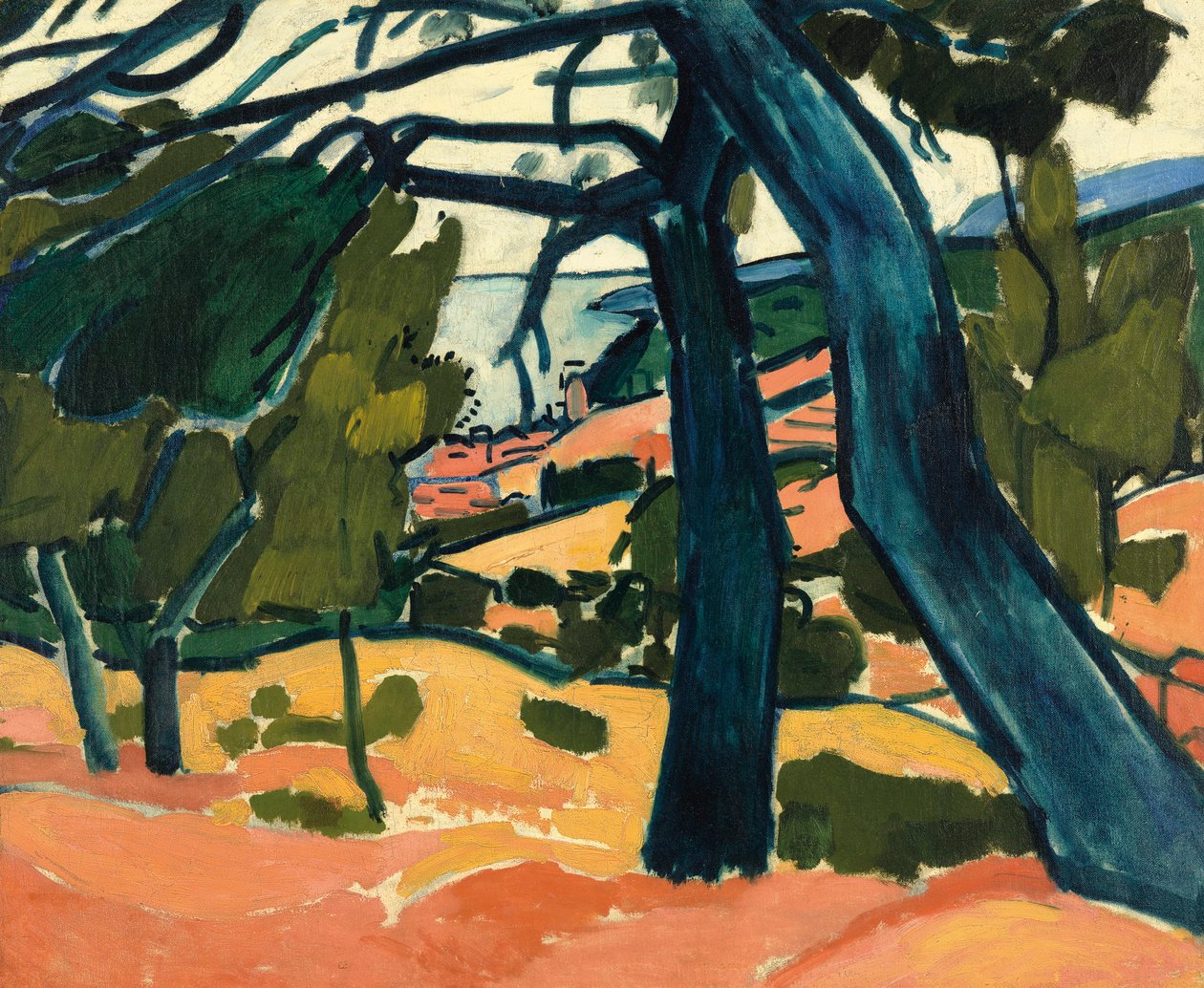 Cassis-i tájkép alkotó: Andre Derain