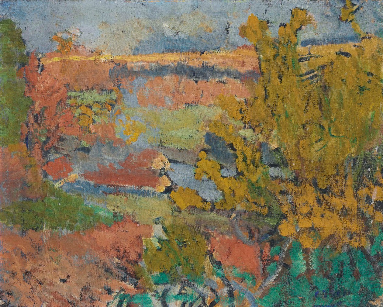 Tájkép Chatou körül alkotó: Andre Derain