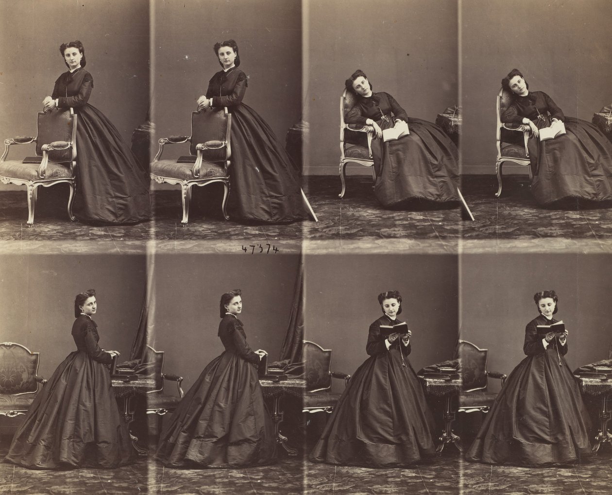 Leontine Walter, 1863. alkotó: Andre Adolphe Eugene Disderi