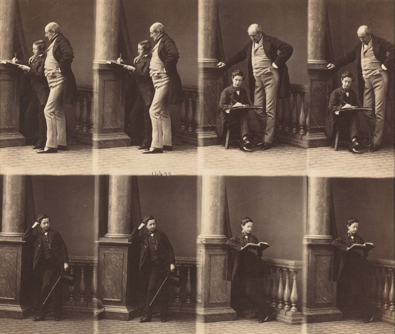 Mr. Jadin és fia alkotó: Andre Adolphe Eugene Disderi