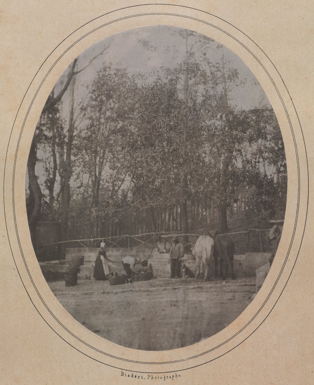 Village Scene (Dél-Franciaország) alkotó: Andre Adolphe Eugene Disderi