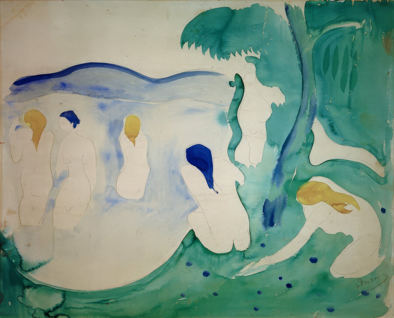 Fürdőzők alkotó: Andre Derain