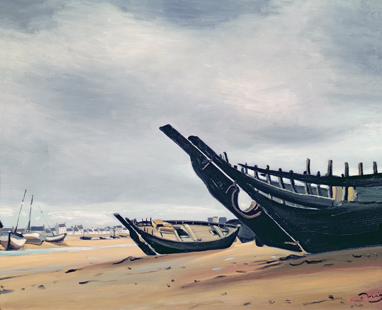 Csónakok a Camaret-i strandon alkotó: Andre Derain