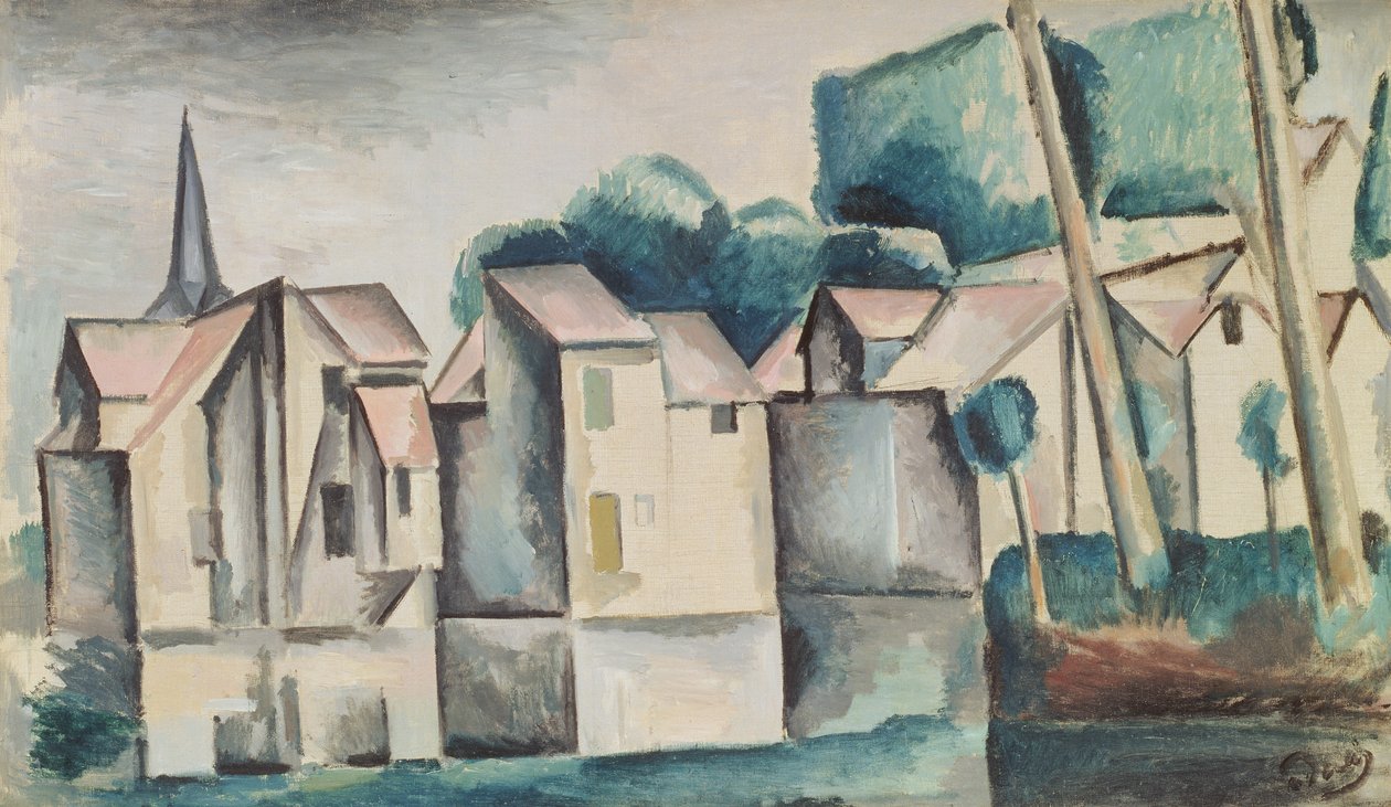Házak a vízparton alkotó: Andre Derain