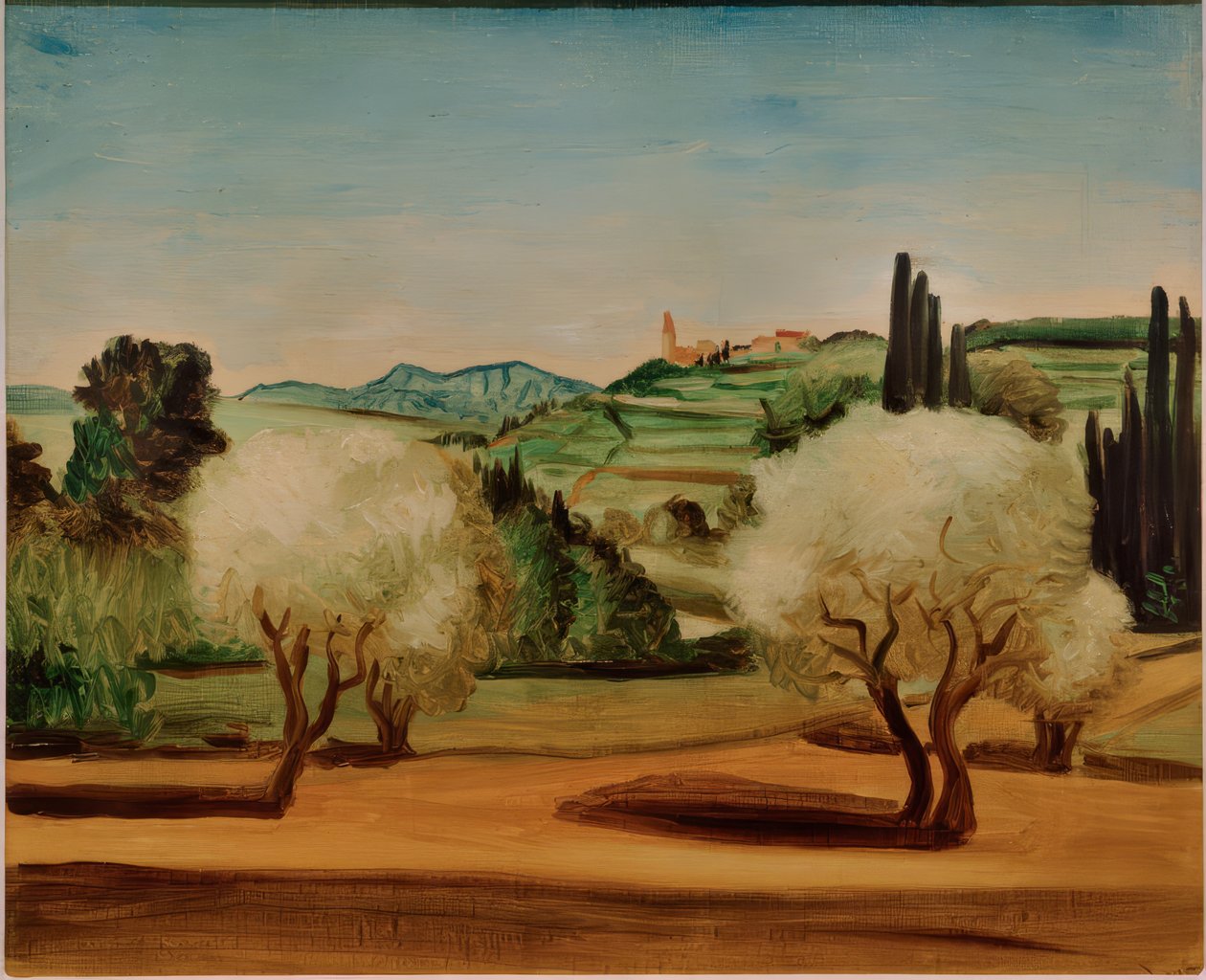 Tájkép olajfákkal alkotó: Andre Derain