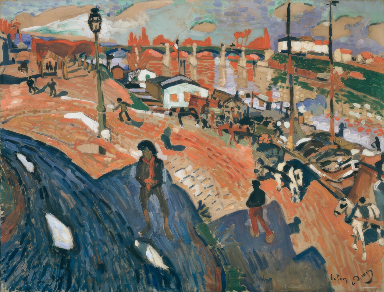 A Le Pecq-i híd alkotó: Andre Derain
