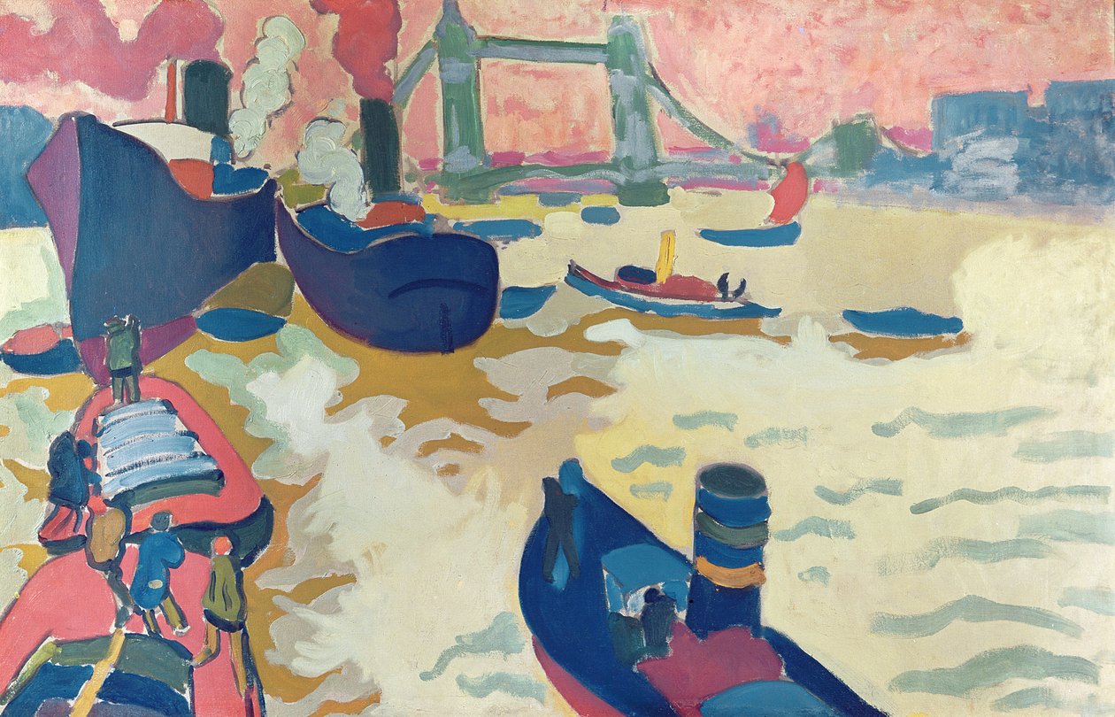 Vontatóhajók, avagy hajók a Temzén alkotó: Andre Derain