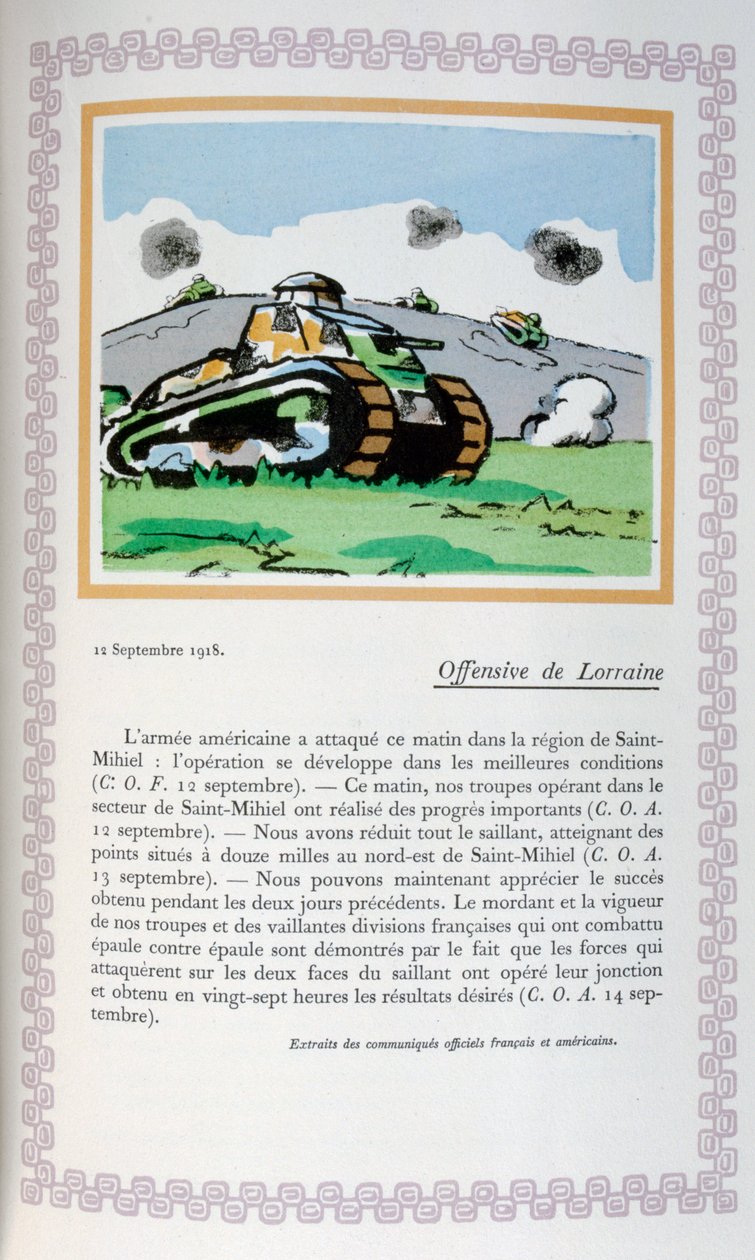Lotaringiai offenzíva, 1918. szeptember 12., 1919 alkotó: Andre Helle
