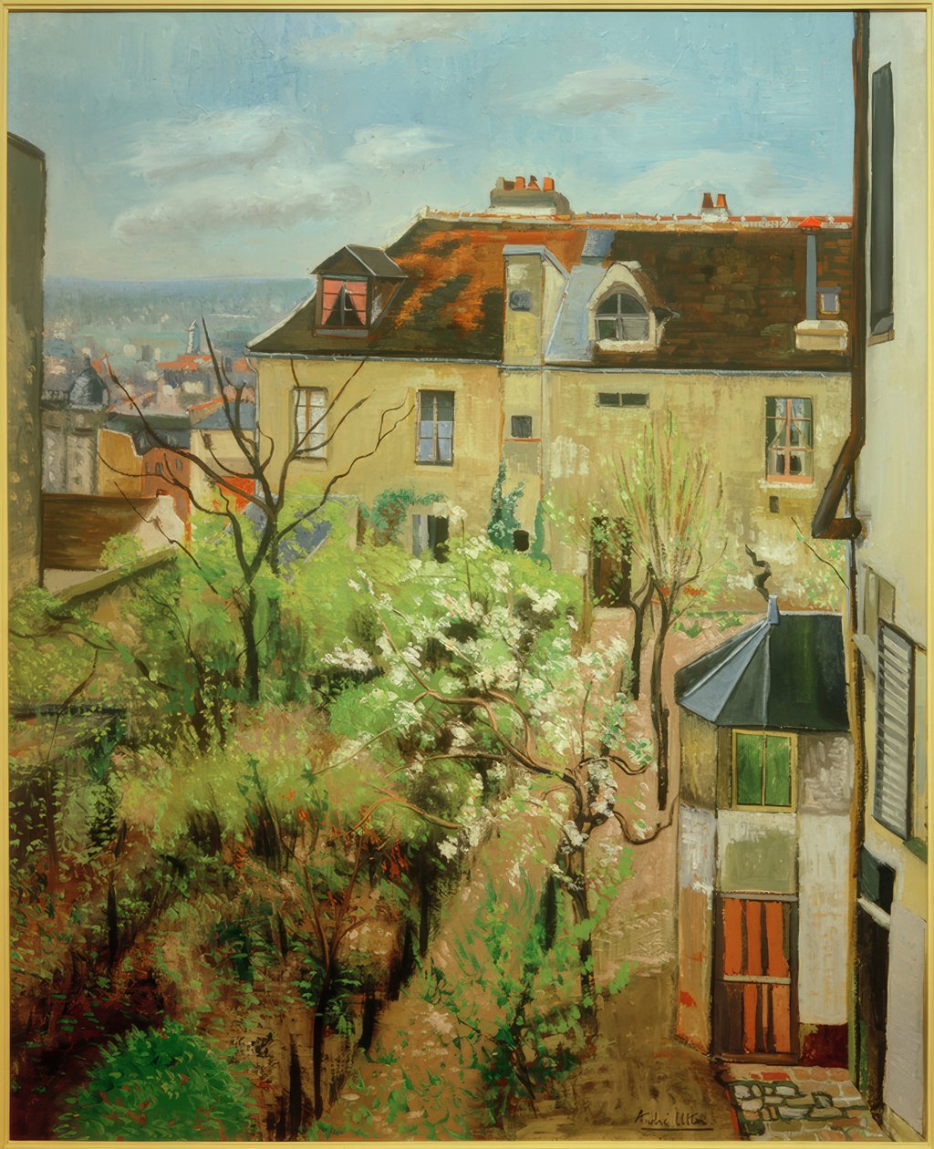 Utrillo házának kertje alkotó: Andre Utter