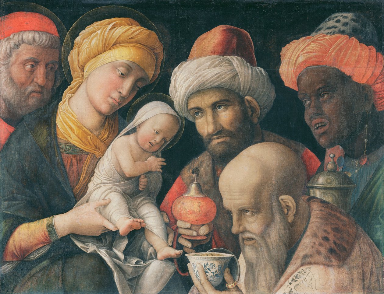 A mágusok imádása alkotó: Andrea Mantegna