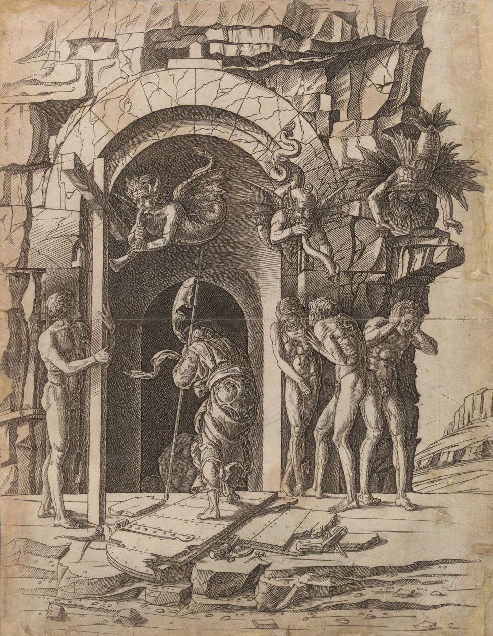 Krisztus leszármazása Limbóba alkotó: Andrea Mantegna