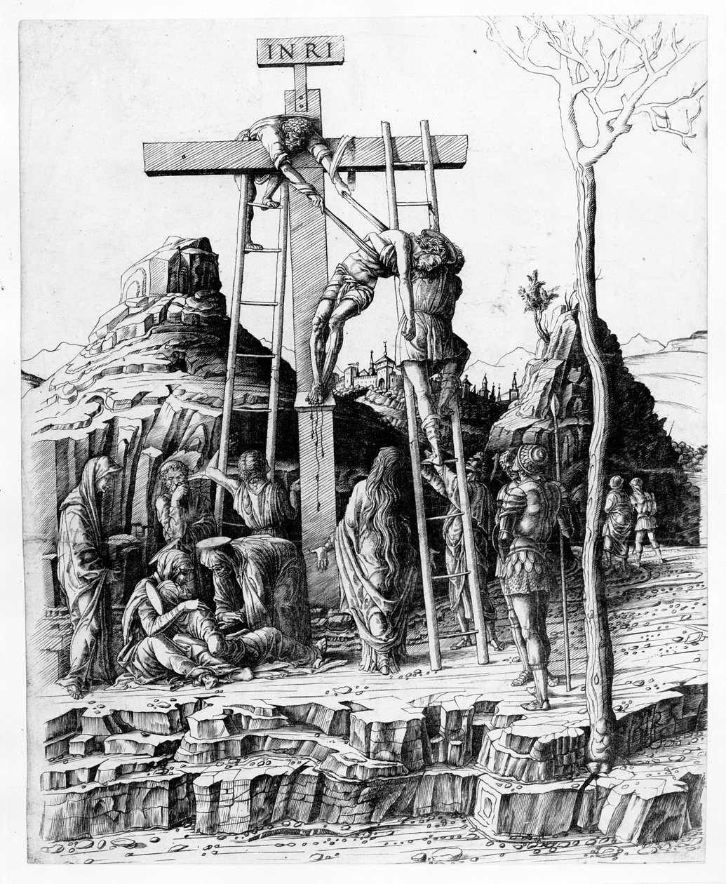 A keresztről való leszállás alkotó: Andrea Mantegna