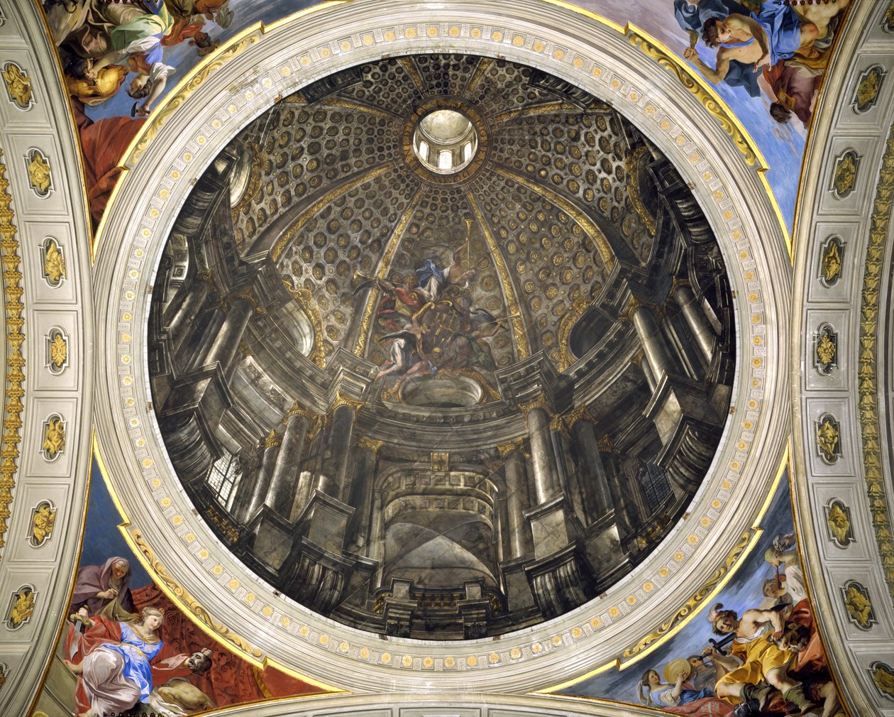 A Szent Ignác templom kupolája, 1685 alkotó: Andrea Pozzo