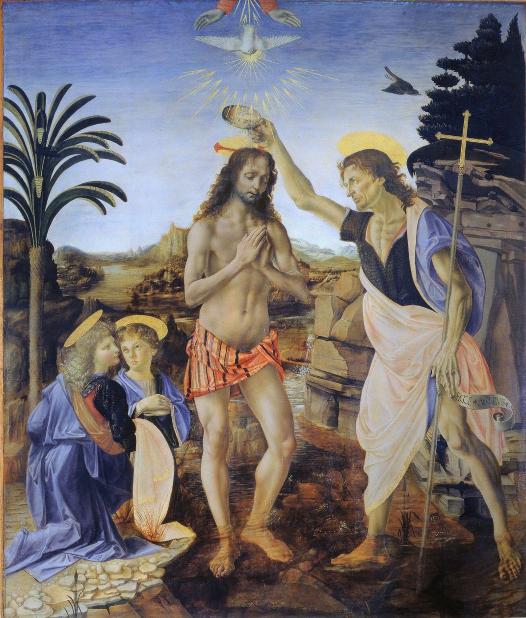 Krisztus keresztsége alkotó: Andrea Verrocchio