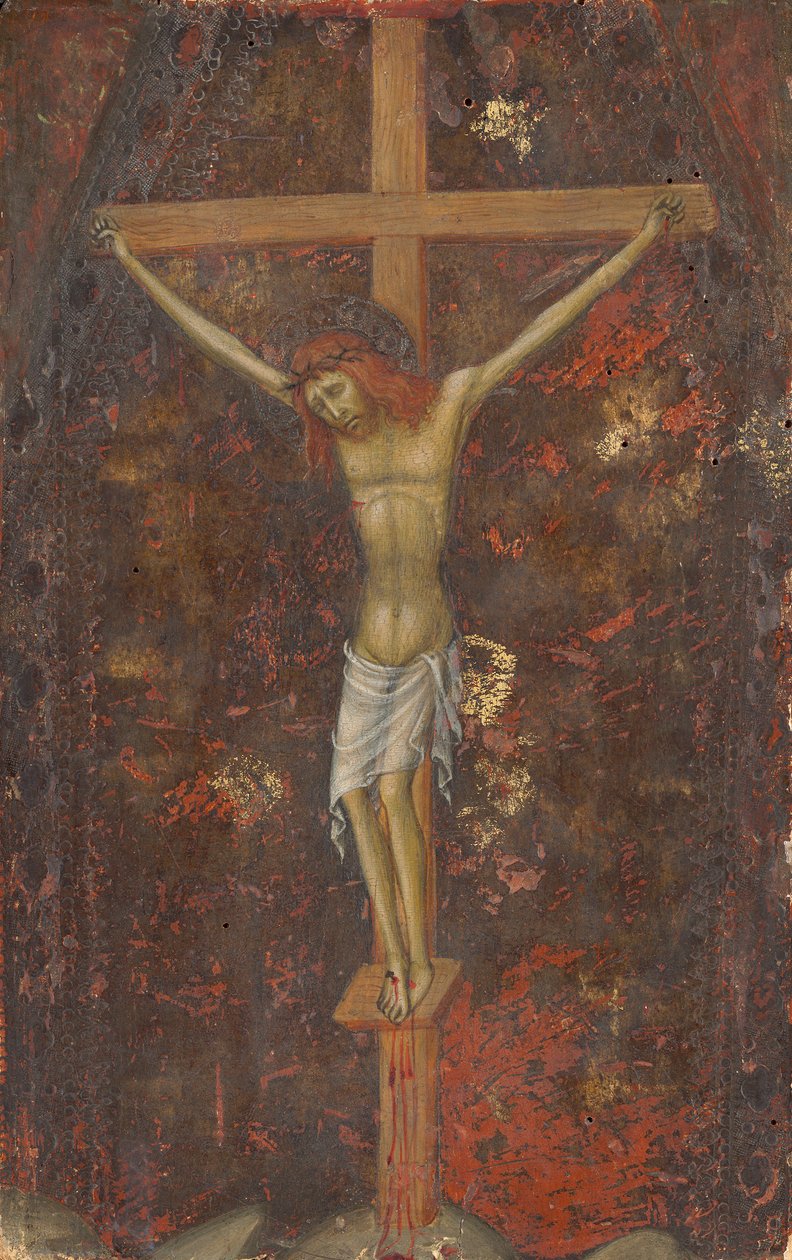 A keresztre feszítés (hátoldal), 1415 körül (tempera, tábla) alkotó: Andrea di Bartolo