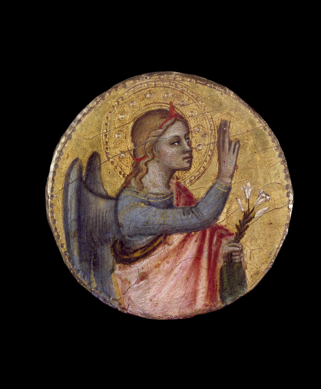 Angyal angyal, 14. század (tempera a panelen) alkotó: Andrea di Cione Orcagna