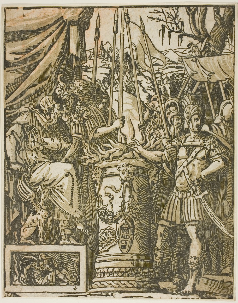 Mucius Scevola alkotó: Andrea Andreani