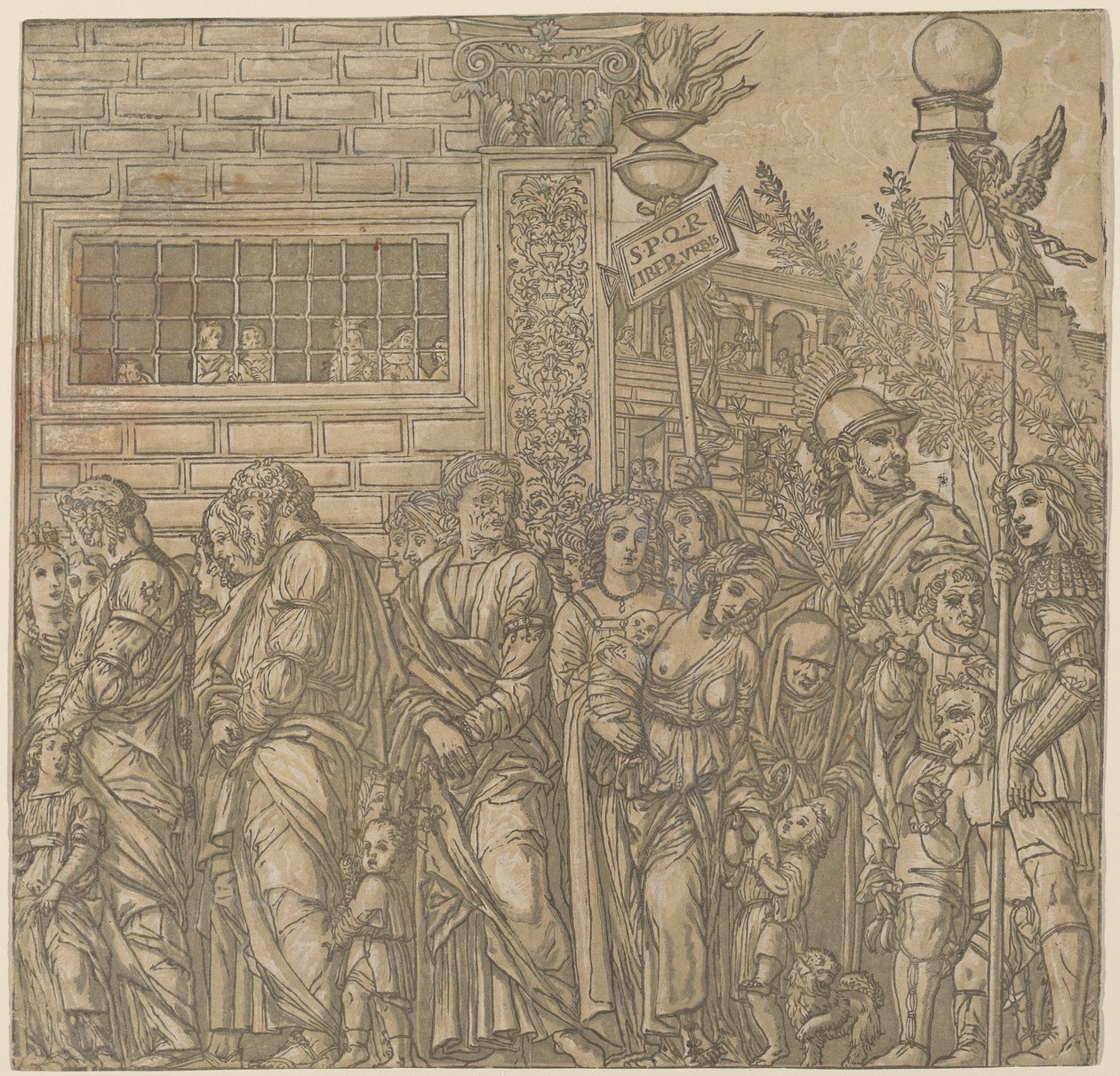 Julius Caesar diadala, 1599. alkotó: Andrea Andreani
