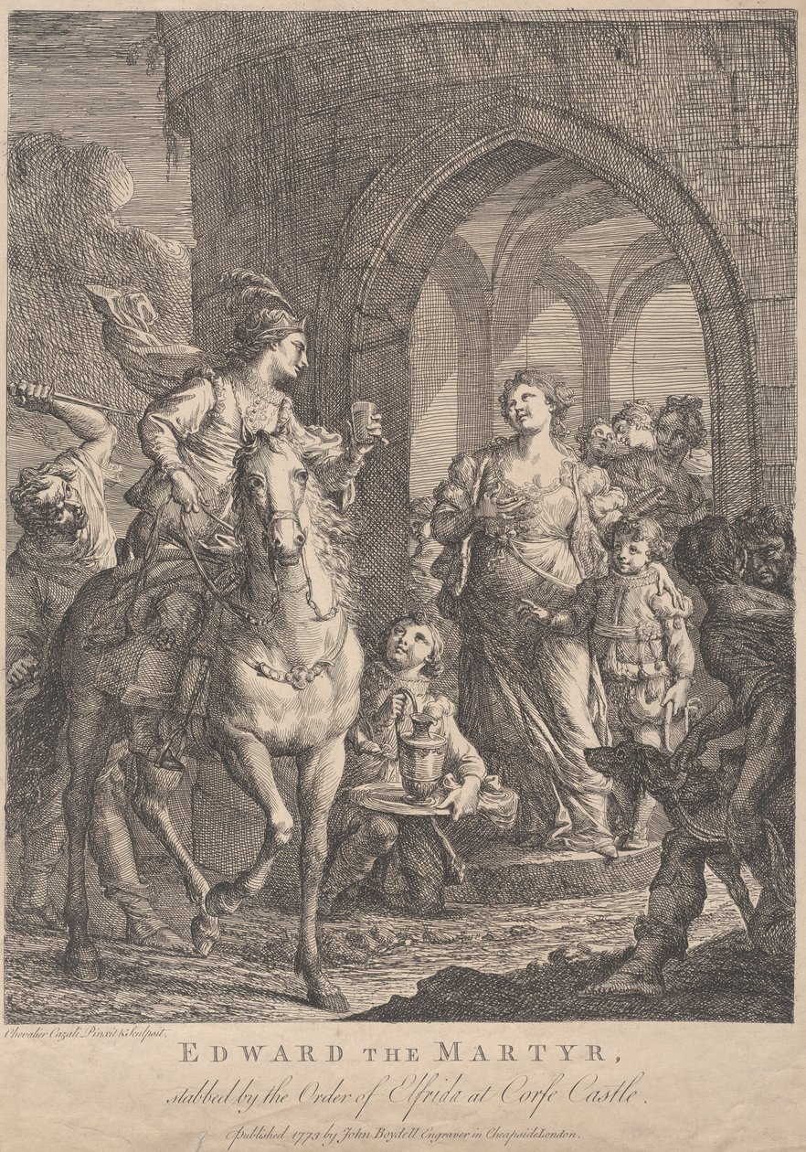 Edward, a vértanú, 1773. alkotó: Andrea Casali
