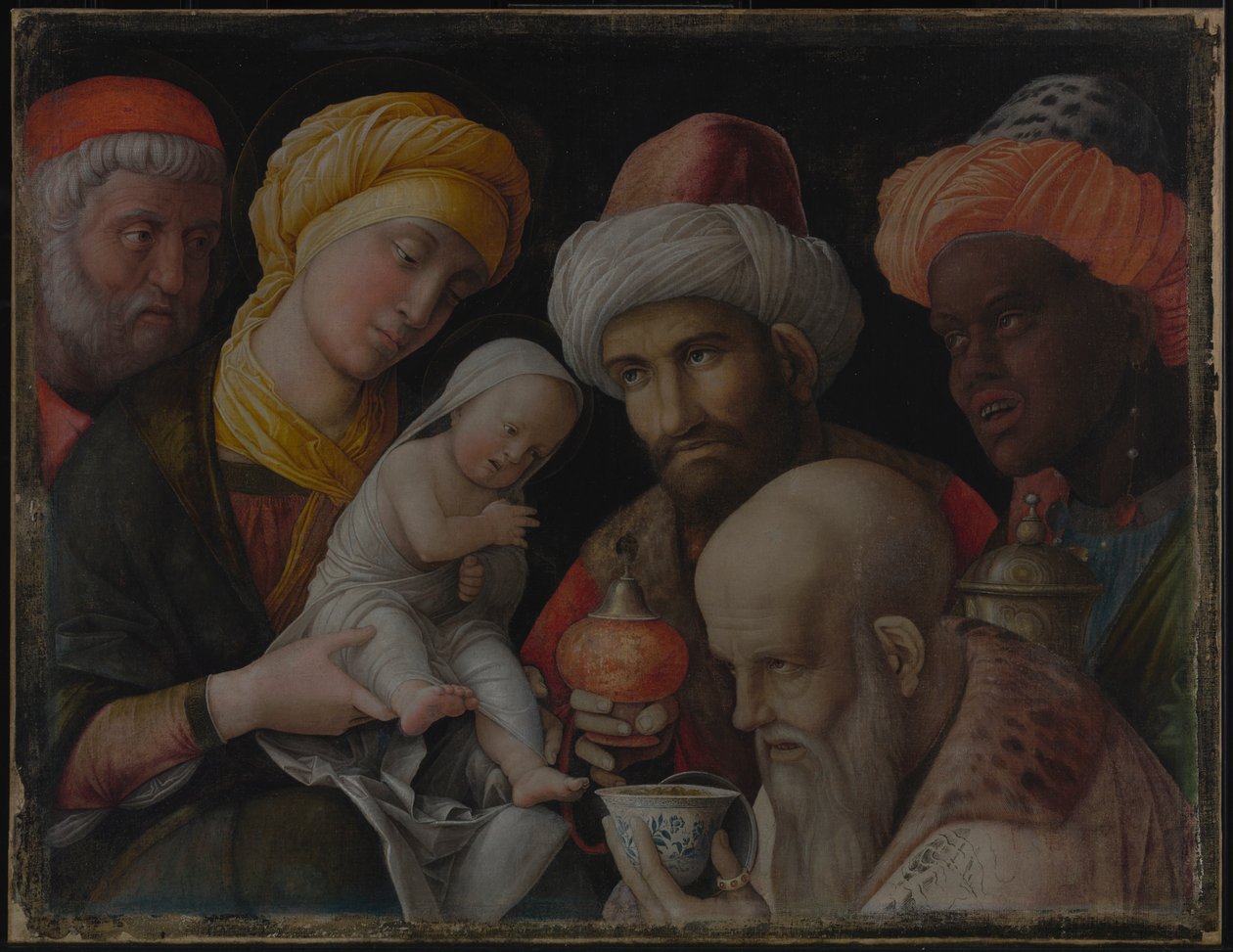 A bölcsek imádása alkotó: Andrea Mantegna
