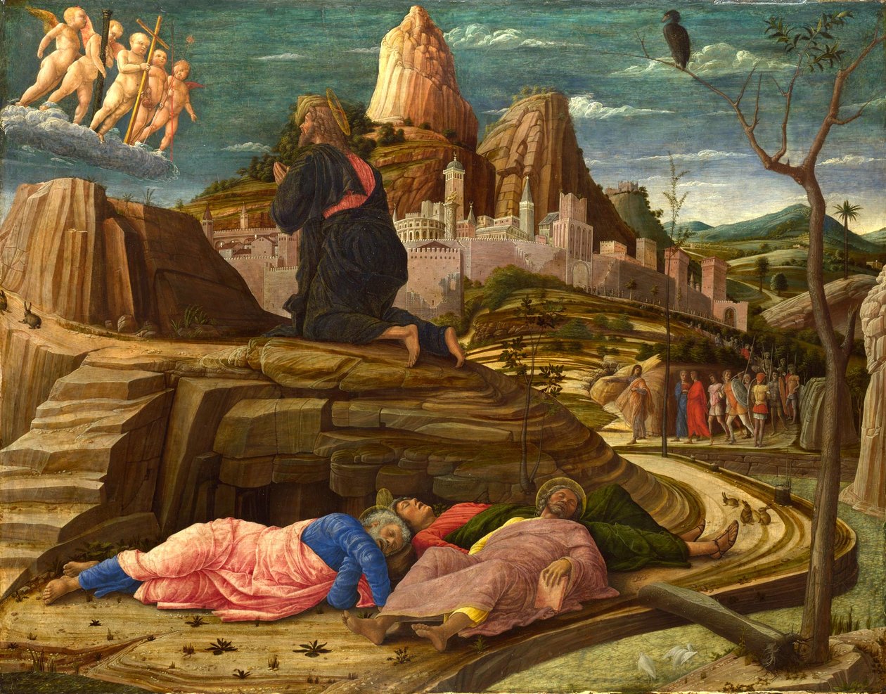 Az agónia a Gecsemáné-kertben alkotó: Andrea Mantegna