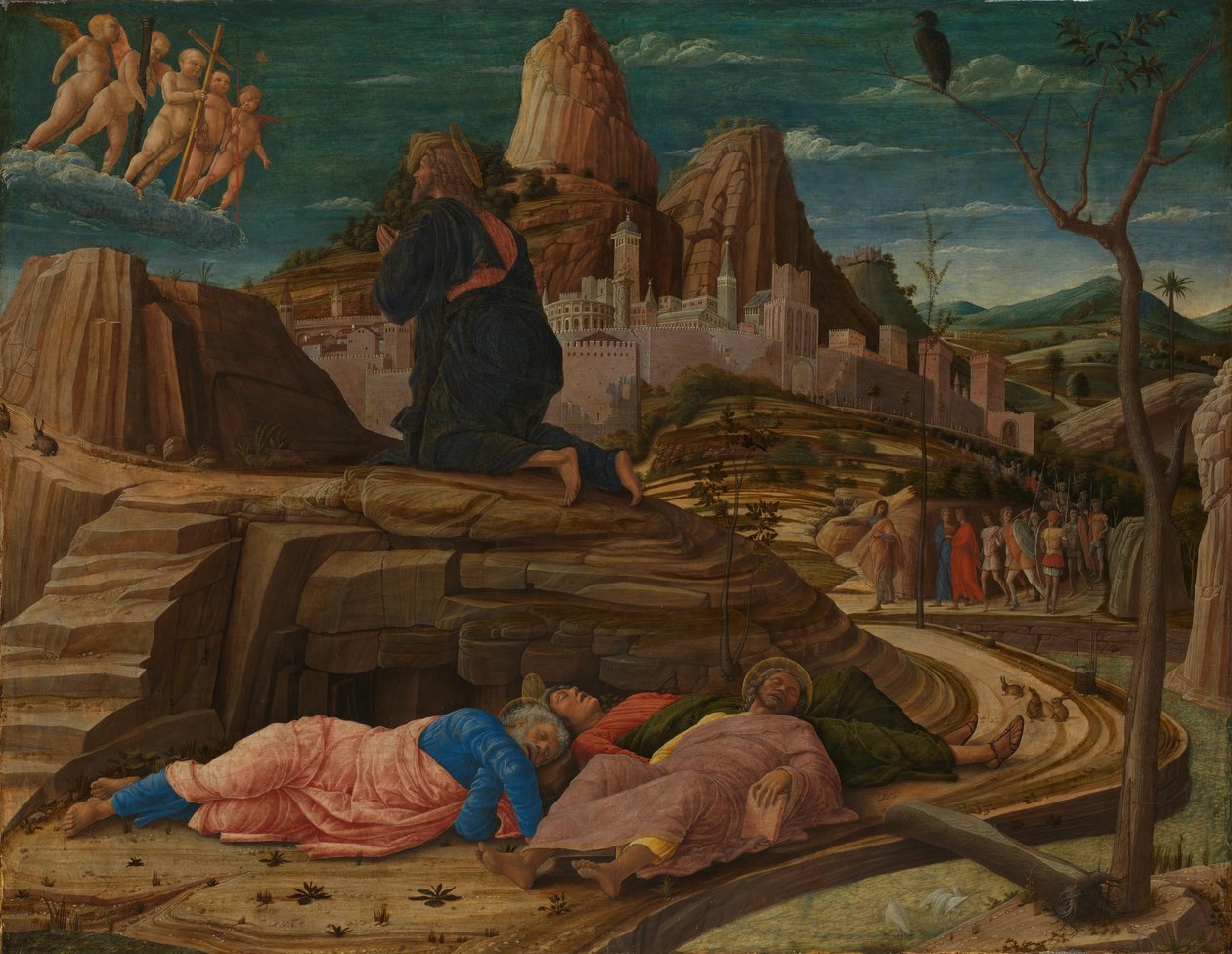 Az agónia a Gecsemáné-kertben alkotó: Andrea Mantegna