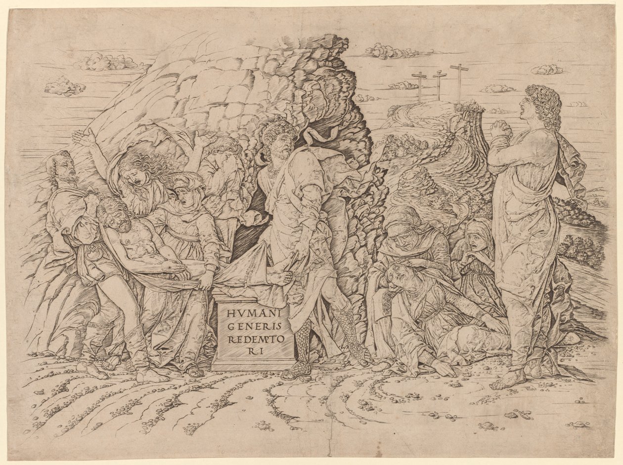 A síremlék. alkotó: Andrea Mantegna