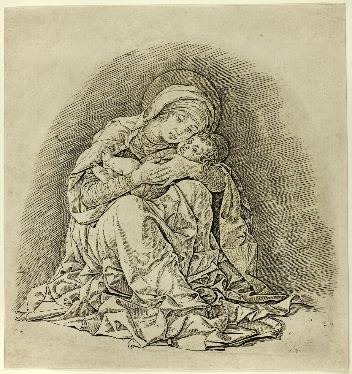 Szűz és gyermeke alkotó: Andrea Mantegna
