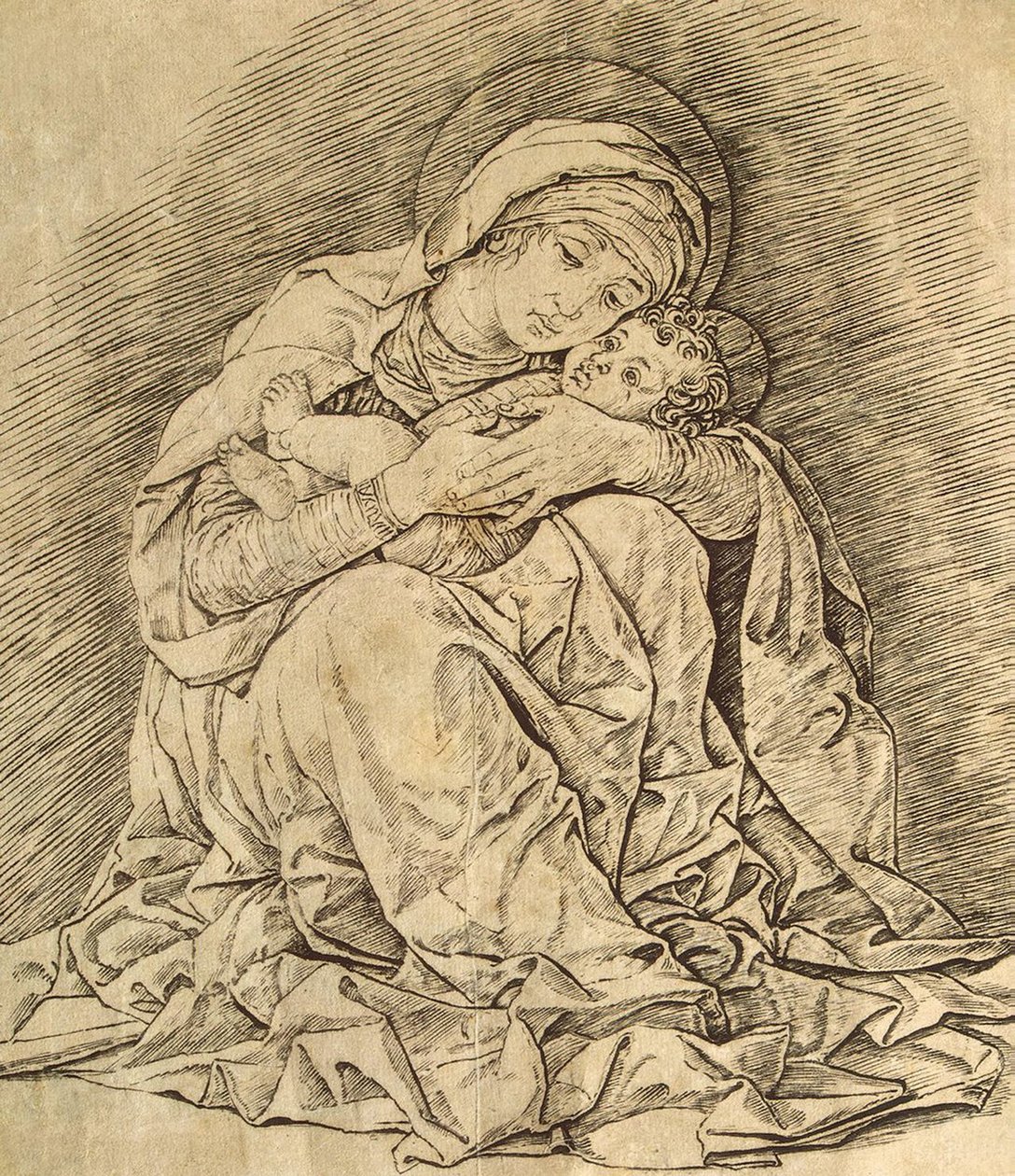 Szűz és gyermek alkotó: Andrea Mantegna