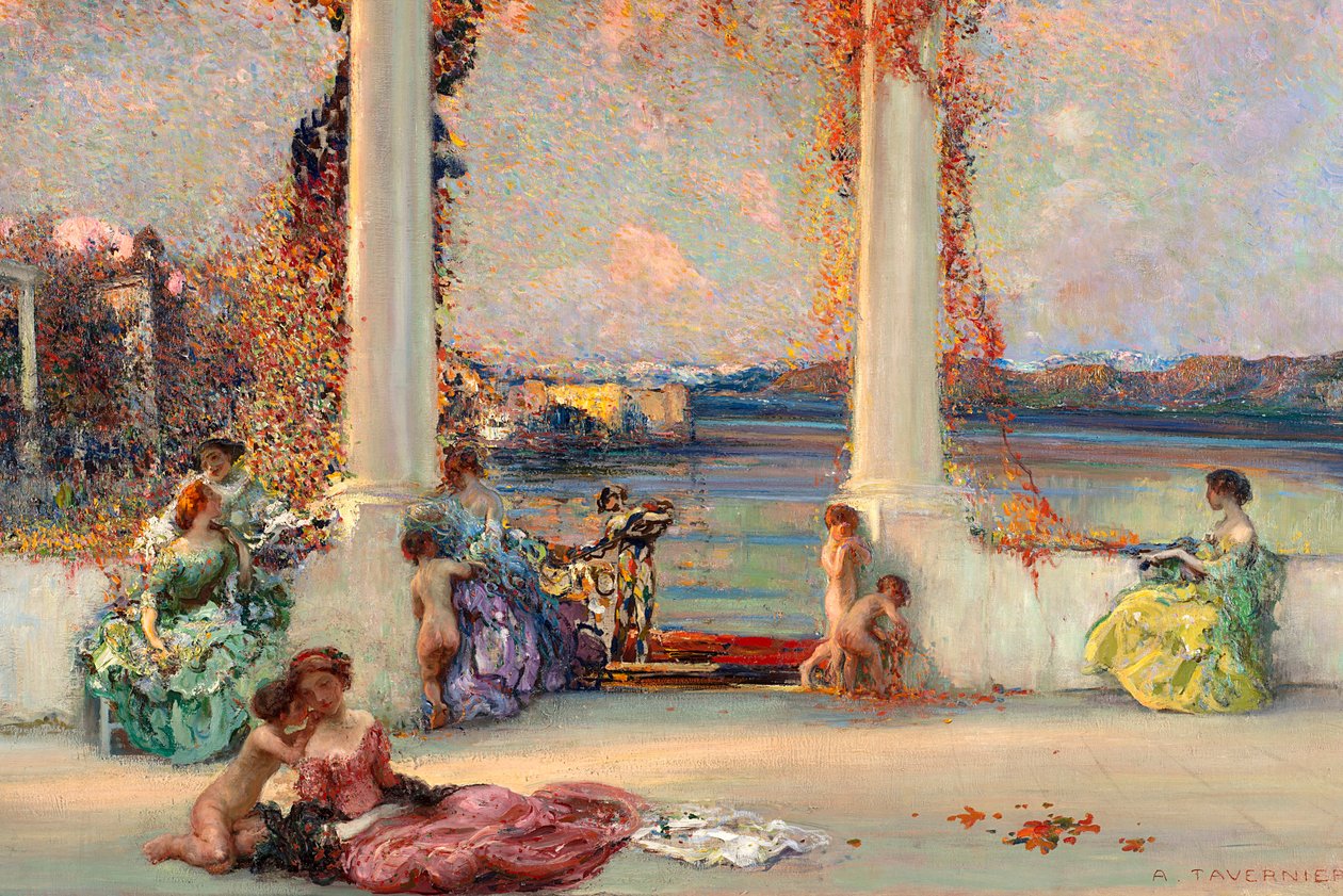 A beszállás Cythera felé. alkotó: Andrea Tavernier