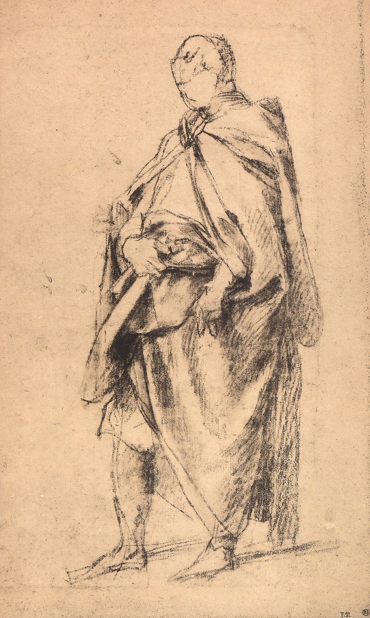 Egy férfialak tanulmányozása alkotó: Andrea del Sarto