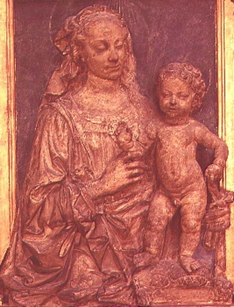 Madonna és gyermeke (fa) alkotó: Andrea del Verrocchio