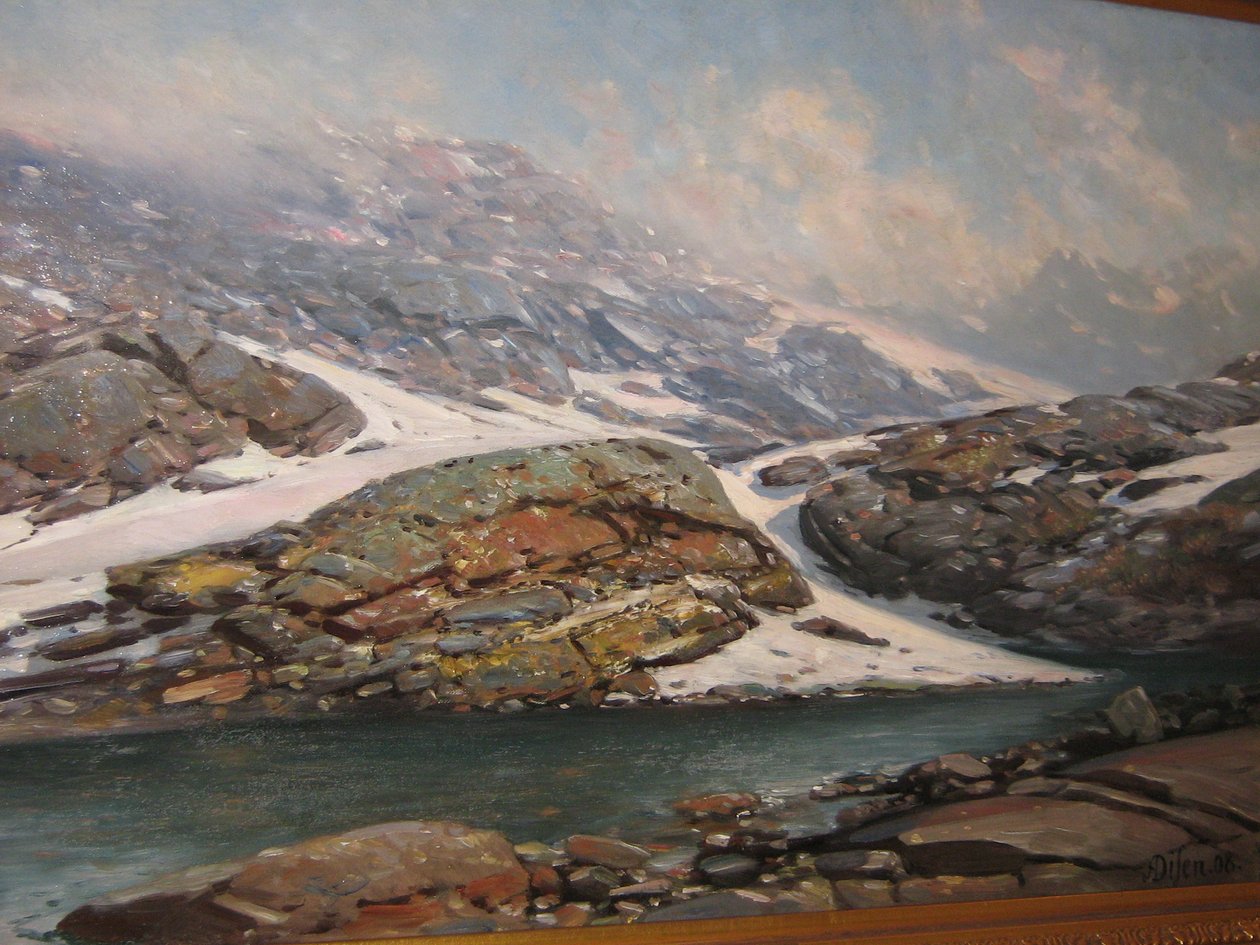 Jotunheimenből, a Tejvölgyből alkotó: Andreas Edvard Disen