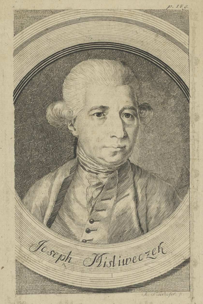 Josef Mysliveček alkotó: Andreas Niederhofer