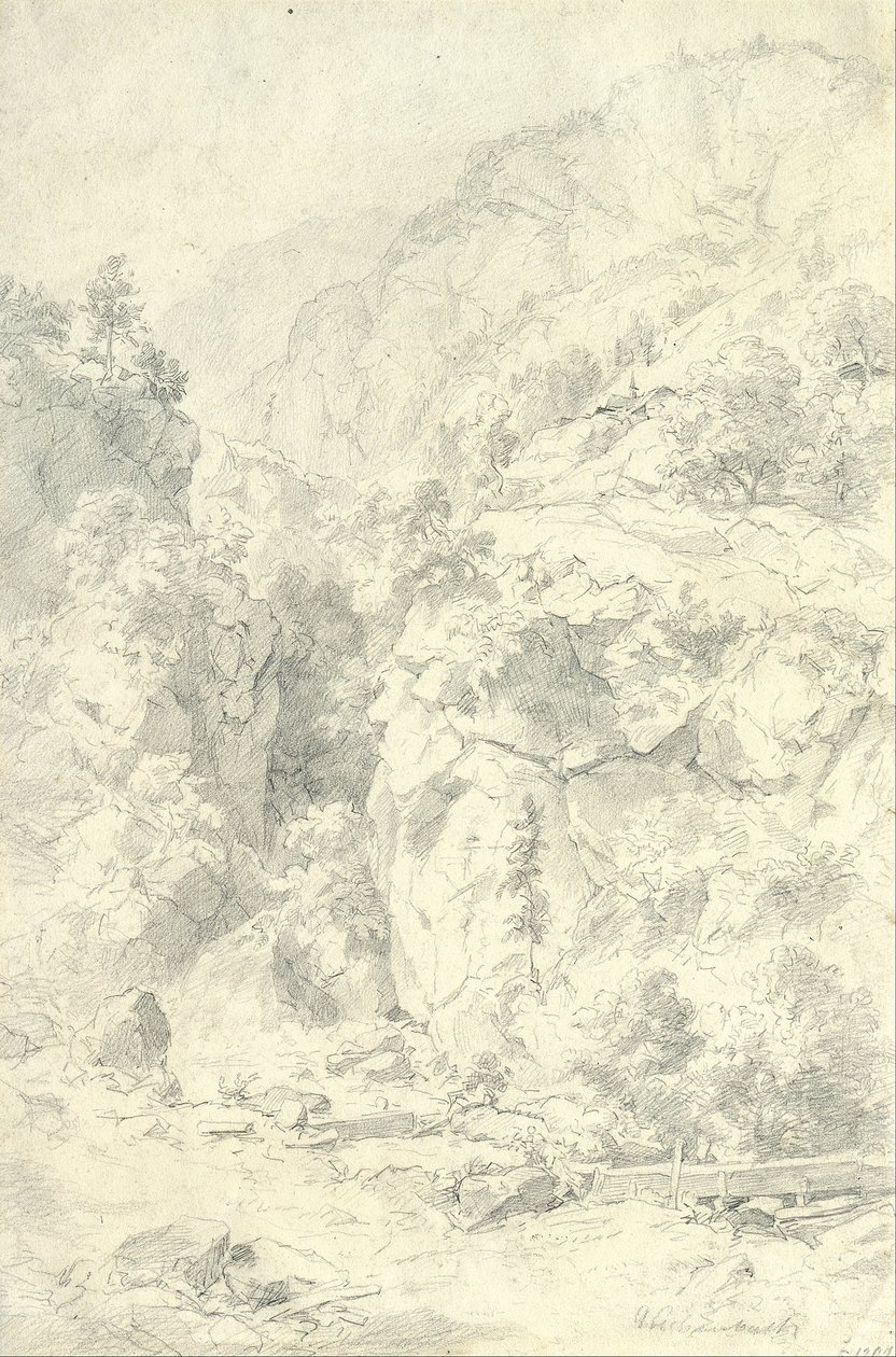Hegyvidéki táj alkotó: Andreas Achenbach