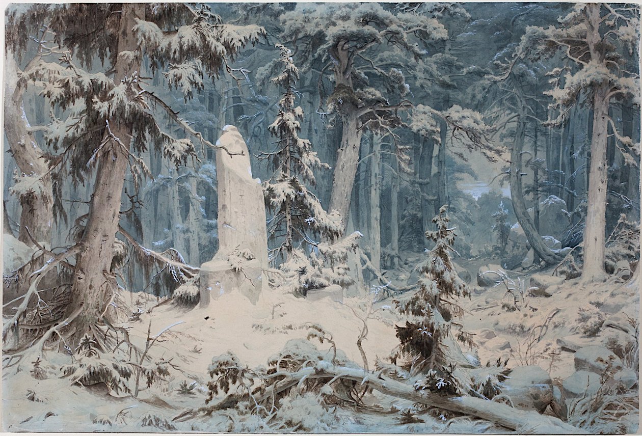 Havas erdő, 1835 alkotó: Andreas Achenbach