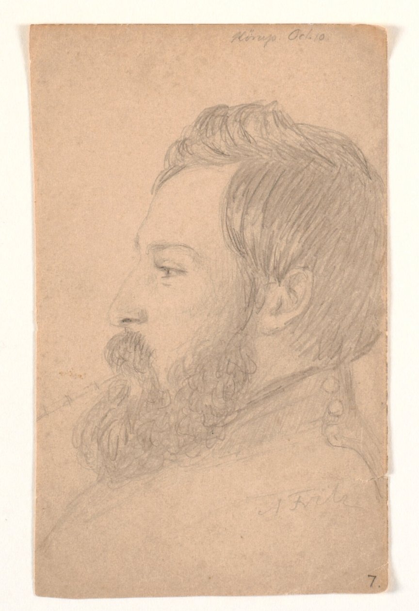 Férfi portré profil balra alkotó: Andreas Fritz