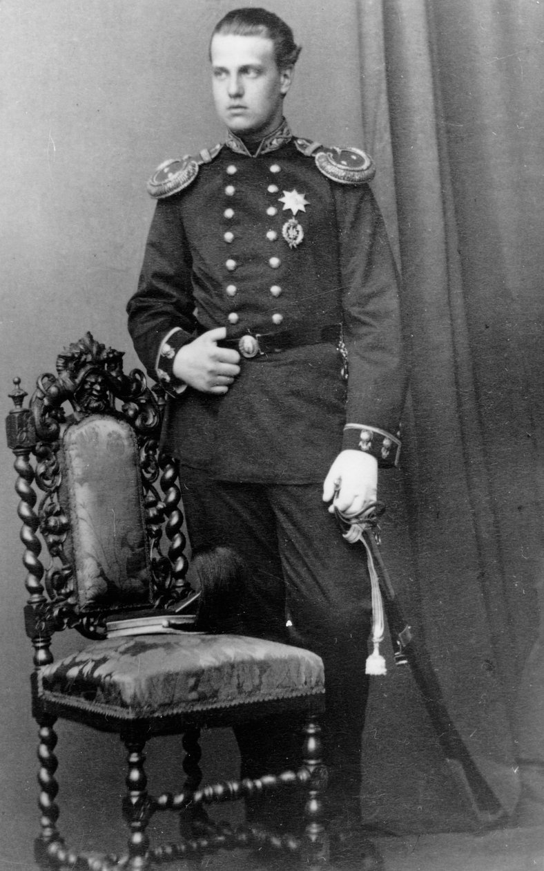 Alekszej Alekszandrovics orosz nagyherceg, c1865-c1870 alkotó: Andrei Deniere