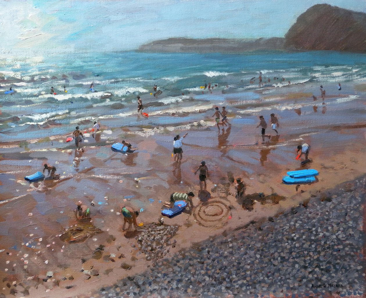 Körök a homokban, Sidmouth, 2007 alkotó: Andrew Macara