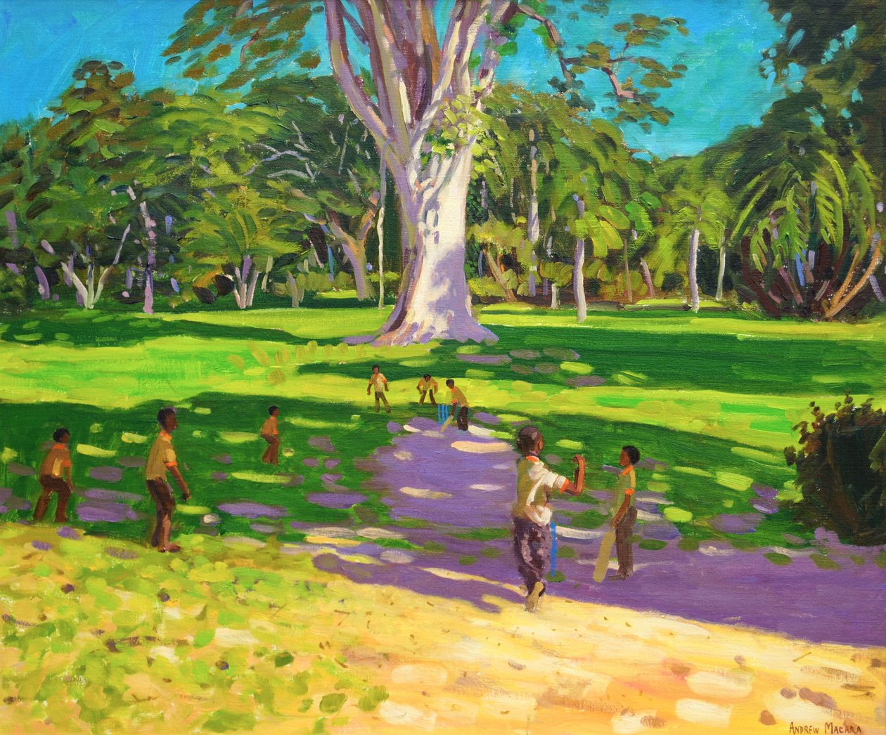 Krikettmérkőzés, Botanikus kert, Dominika, Grenadine.2011, alkotó: Andrew Macara