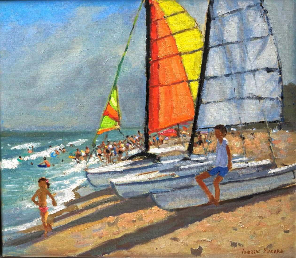 Vitorlások, Garrucha, Spanyolország alkotó: Andrew Macara