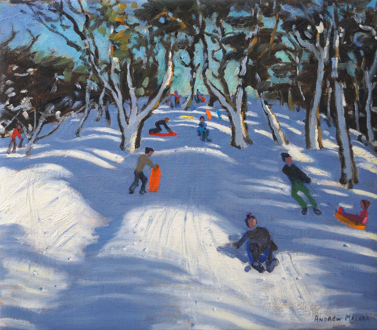 Szánkózás a Ladmanlow-ban, 2012 alkotó: Andrew Macara