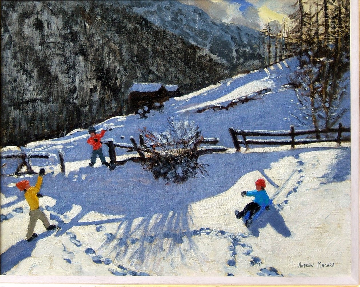 Snowballers, Zermatt alkotó: Andrew Macara