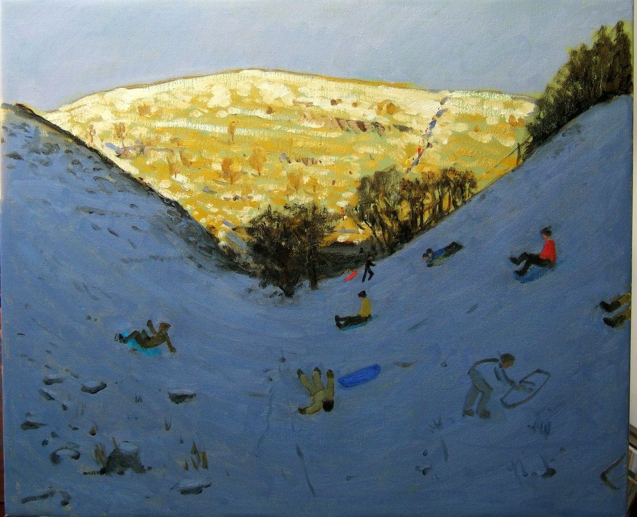 Völgy és napsütötte domboldal, Lathkill Dale, Derbyshire alkotó: Andrew Macara