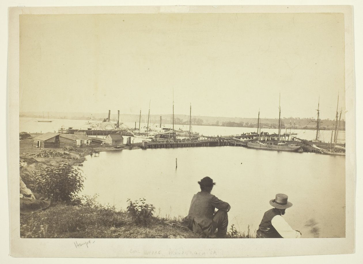 Coal Wharf, Alexandria, Virginia alkotó: Andrew Joseph Russell