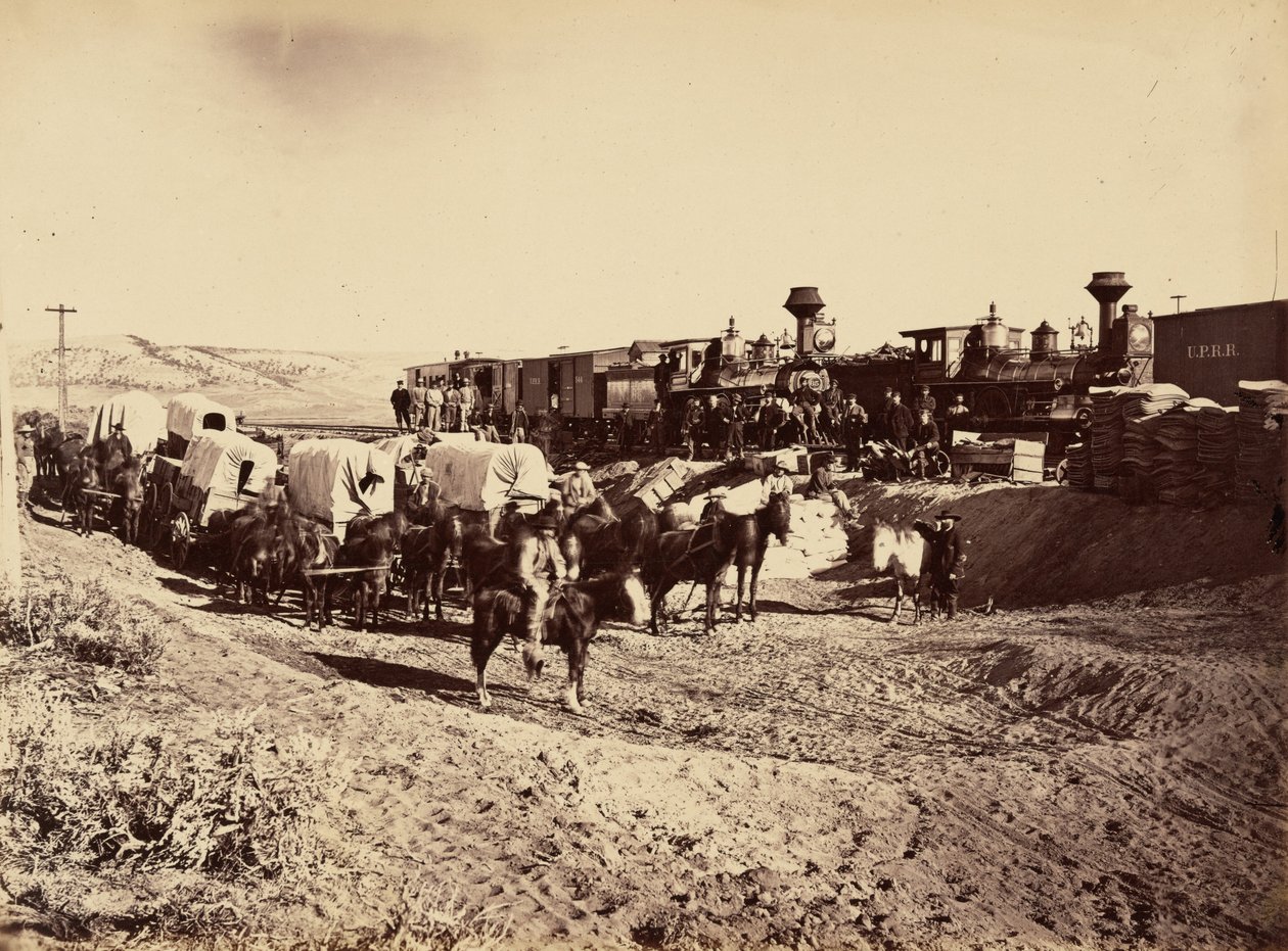 27. tábla. Ellátóvonatok,1869 (fotó) alkotó: Andrew Joseph Russell