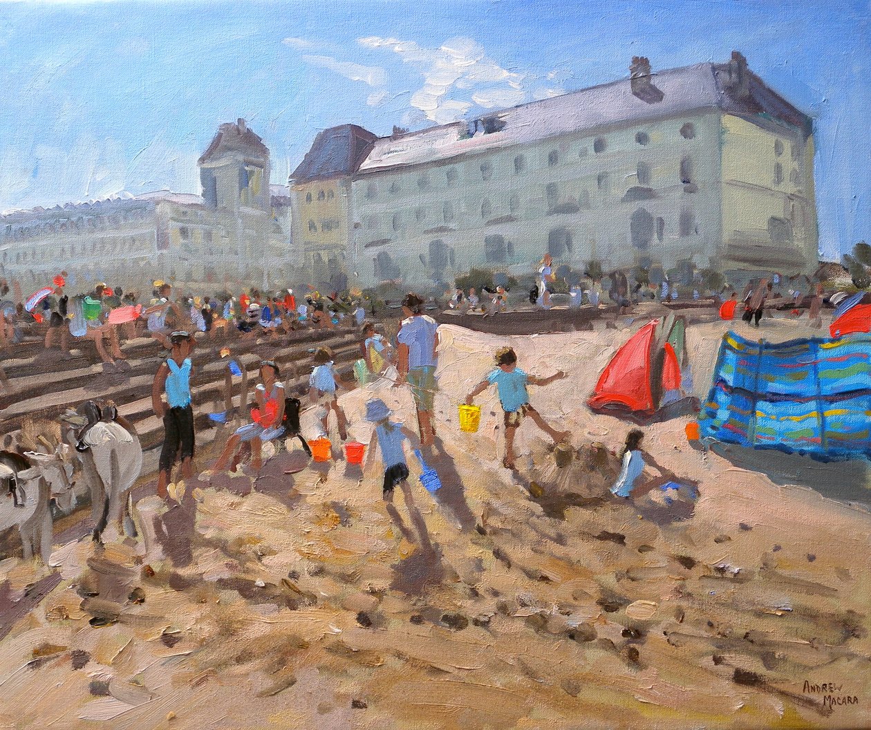 Bright Morning, Llandudno, 2009 (olaj, vászon) alkotó: Andrew Macara