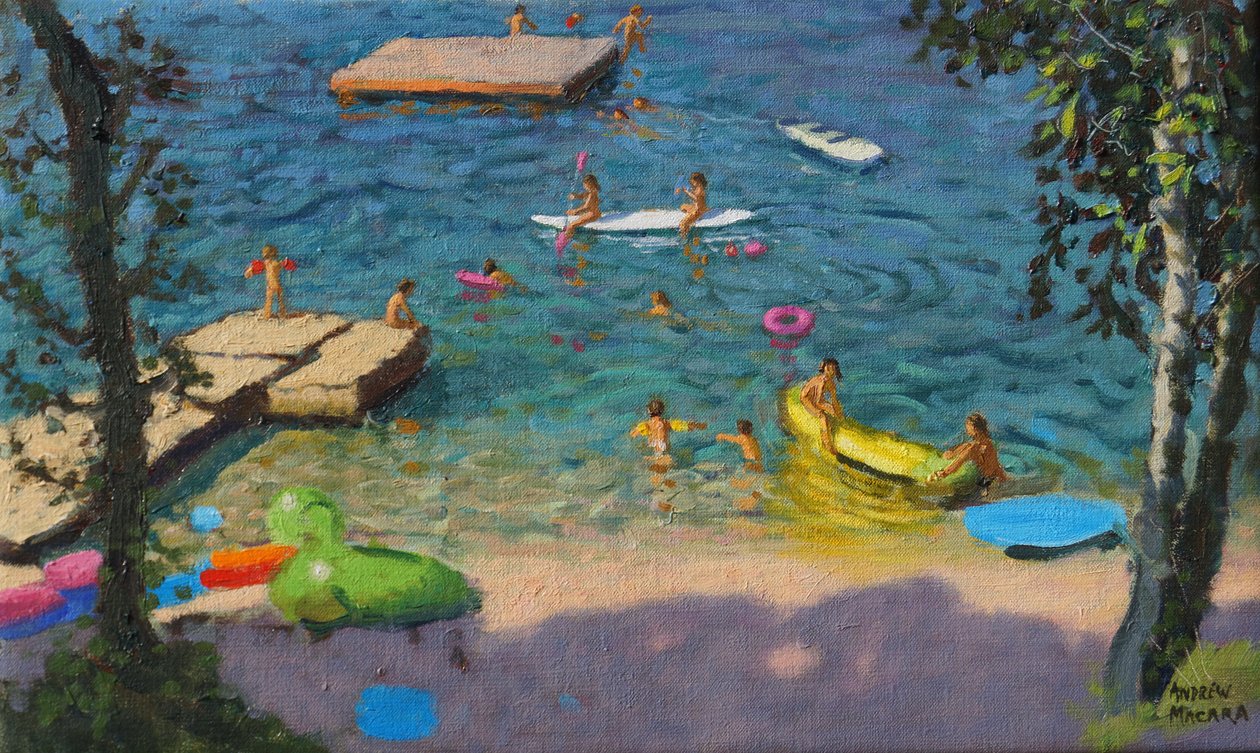 Kenuk, Horvátország, (olaj, vászon) alkotó: Andrew Macara
